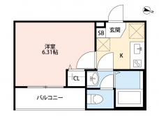 3F HAUS(スリーエフハウス)の間取り図