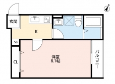アルモ北戸田(アルモキタトダ)の間取り図