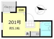 シャンテ・グランデ日暮里Ⅱの間取り図