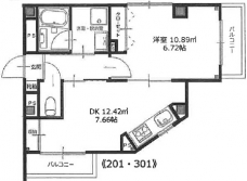 ラフォール十条の間取り図