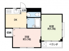 KTコーポハヤセの間取り図