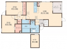 ＬＵＬＵ西尾久の間取り図