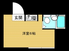 榮光院コーポⅠの間取り図