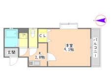 タウンコートワラビの間取り図
