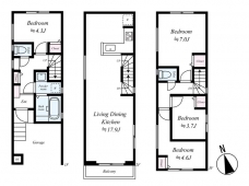 和光市白子2丁目A棟戸建の間取り図