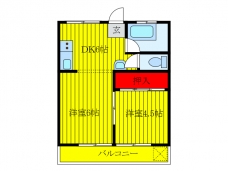 モリヤマンションの間取り図