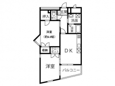 ガーデンコート碌山の間取り図