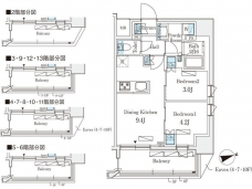 リビオメゾン御茶ノ水ＥＡＳＴ の間取り図