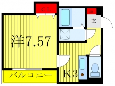ハイムフローラ川口の間取り図