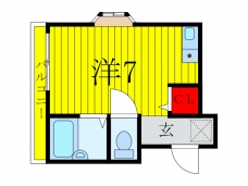 サウスゲート金子の間取り図