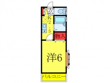 天貝第2コーポの間取り図