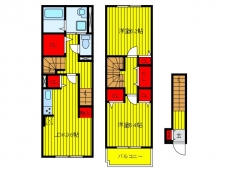 カーサ　アリエッタの間取り図