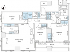 番町パークハウスの間取り図