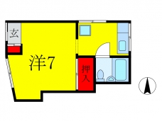 浜コーポの間取り図