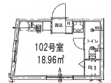 カサブランカ上野入谷の間取り図