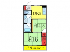 コーポ荒川の間取り図