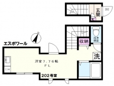 エスポワールの間取り図