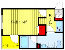 グロウズ北赤羽の間取り図