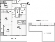 コンフォリア・リヴ志村三丁目の間取り図
