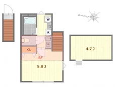 クラヴィエ上町の間取り図