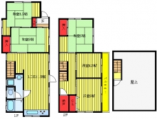 西ケ原貸家の間取り図