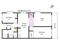セントエルモ武蔵浦和の間取り図