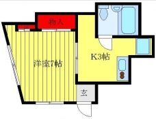 浜コーポの間取り図