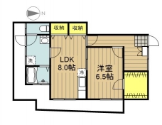 ファミーユハシムラⅡの間取り図