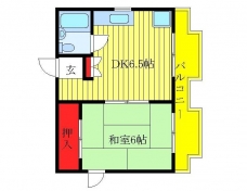 岡田ハイツの間取り図