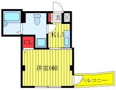ドミール十條の間取り図