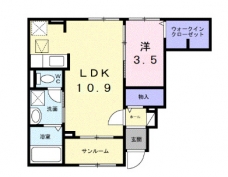 サンライズ　プライムの間取り図