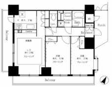 サンクレール荒川ブランガーデンの間取り図