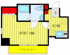 ディアレイシャス王子神谷の間取り図