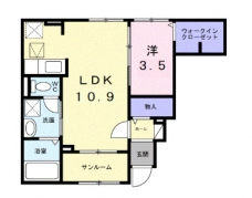 サンライズ　プライムの間取り図