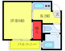コーポステーションサイドコシベの間取り図