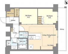 オアーゼ日暮里レジデンスの間取り図