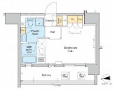 プラウドフラット日暮里の間取り図