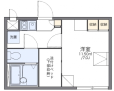 レオパレスアローハイムの間取り図