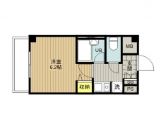 エストタウンwarabiの間取り図