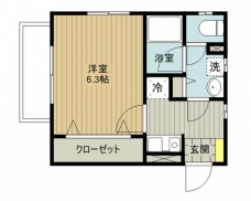 ヴェール大牧Ａ棟の間取り図