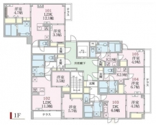 アローマ王子本町の間取り図