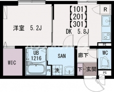 イクシオ東尾久の間取り図