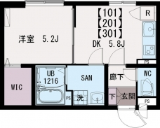 IXO東尾久の間取り図
