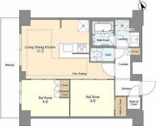 オアーゼ日暮里レジデンスの間取り図