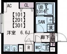 IXO Daita Valleyの間取り図