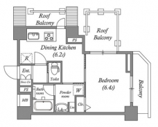 ルクレ板橋の間取り図