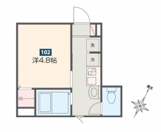 MELDIA大宮Ⅳの間取り図