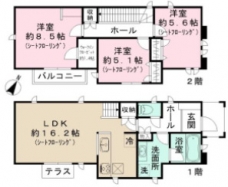 赤塚５丁目戸建住宅の間取り図