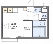 レオパレスクレインの間取り図