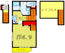 Liberta前上町の間取り図
